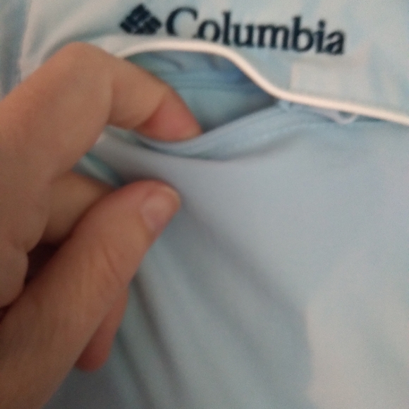 Columbia women's blue waterproof jacket size 1x - Picture 5 of 9